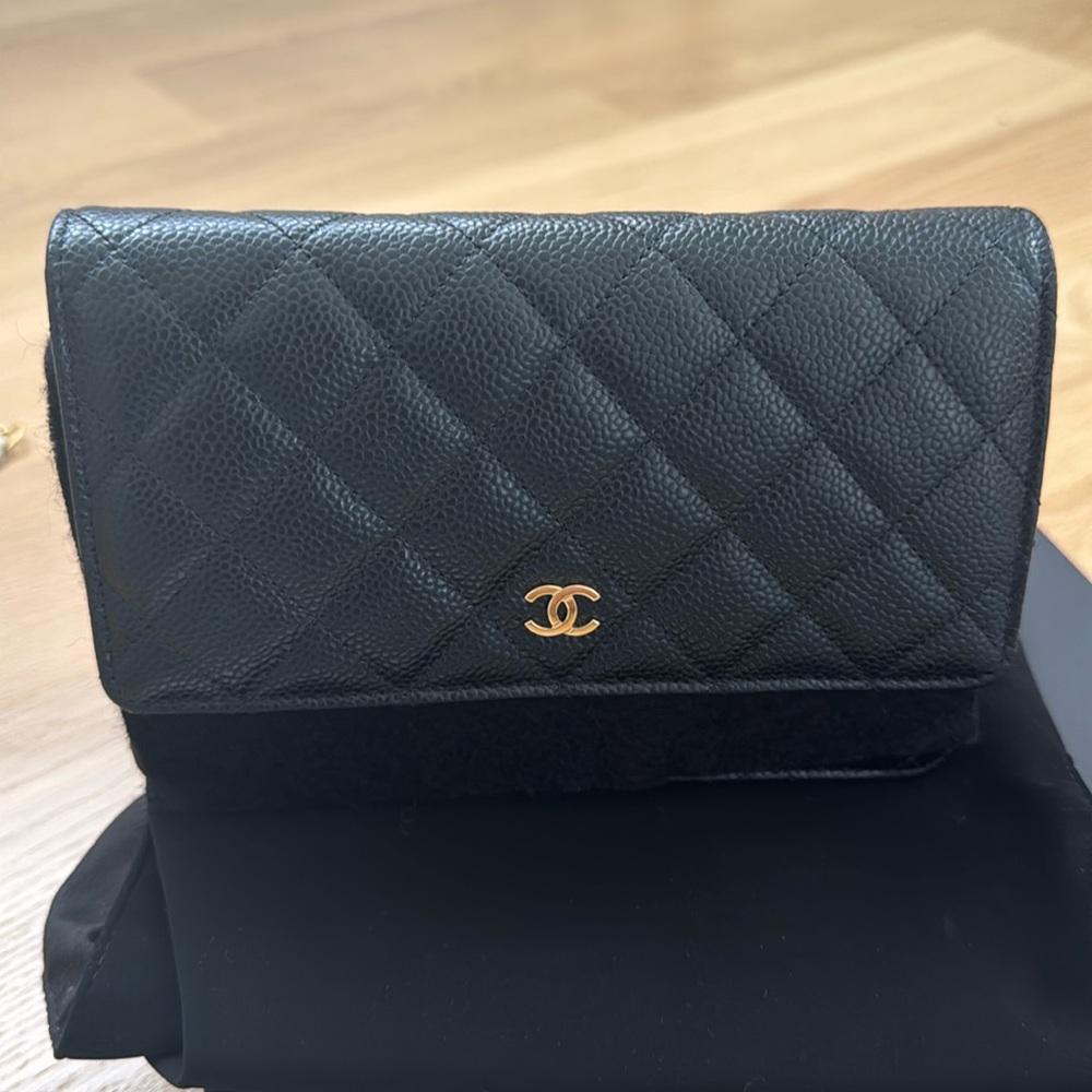 Classic Chanel wallet on chain
Receipt included